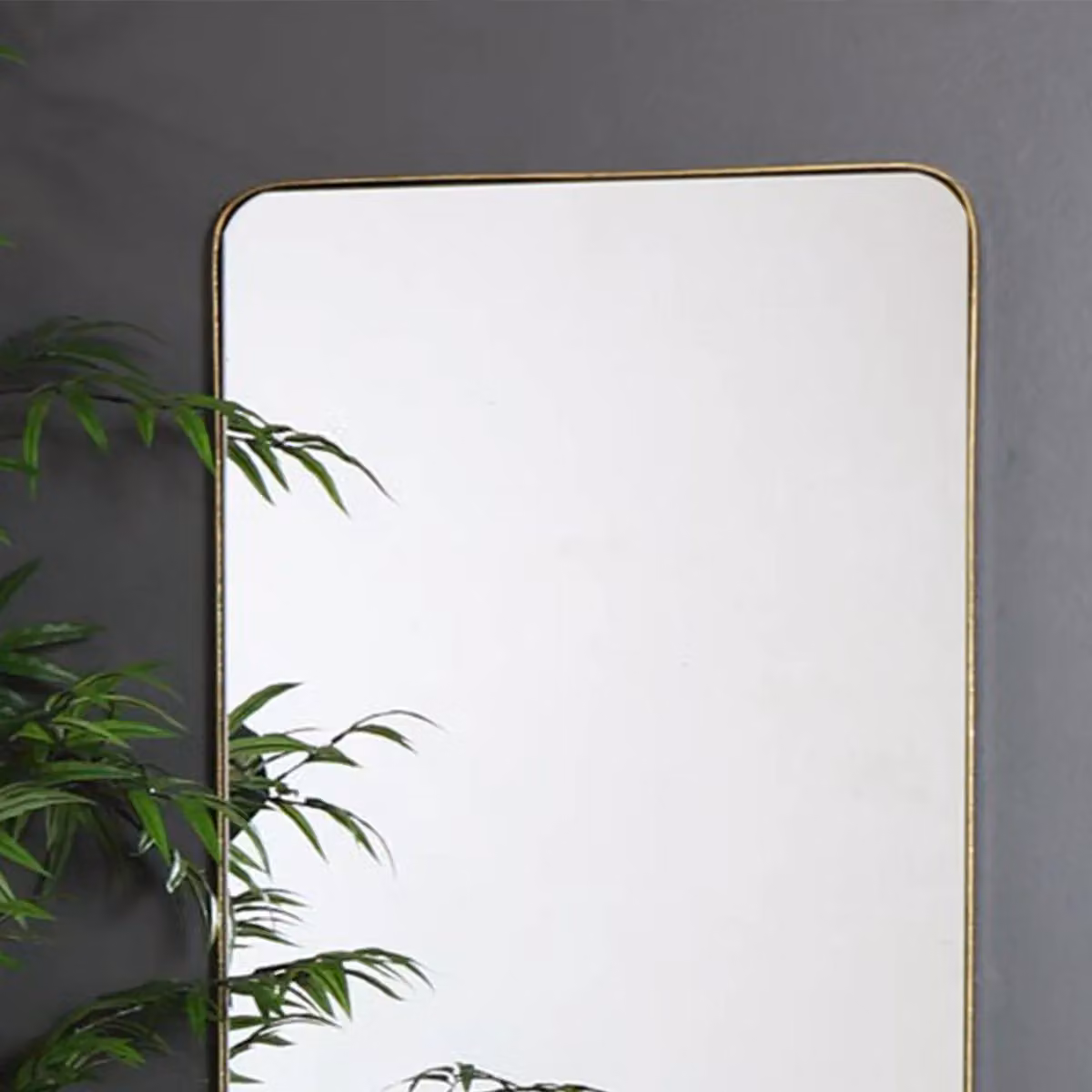 Melody Maison Tall Brushed Gold Wall and Leaner Mirror, Rectangular, W: 47 cm, H: 142 cm – 3