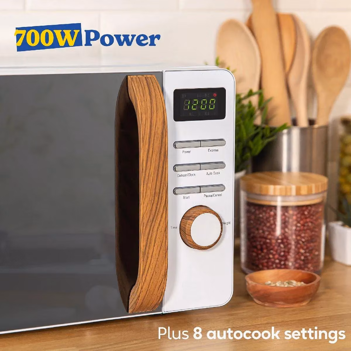 Russell Hobbs RHMD714 Scandi 17 L Digital Solo Microwave in White – 3