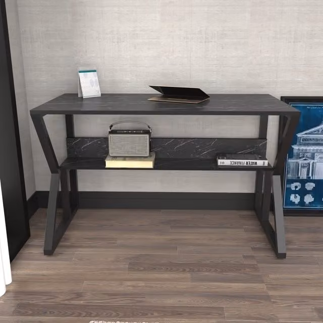 Decorotika Modern Black Computer Desk