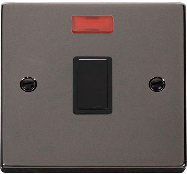 SE HOME Black Modern Flush Switch Plate