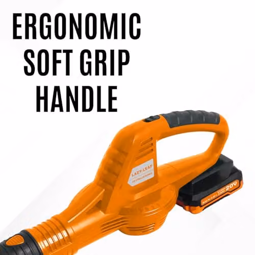 Lazy Tools Cordless Leaf Blower with Rechargeable Battery in Orange – 4