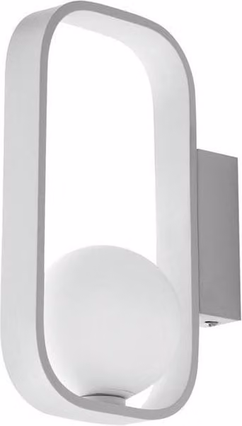 Netlighting Roxy White Wall Globe Lamp with Glass Sphere and G9 Base