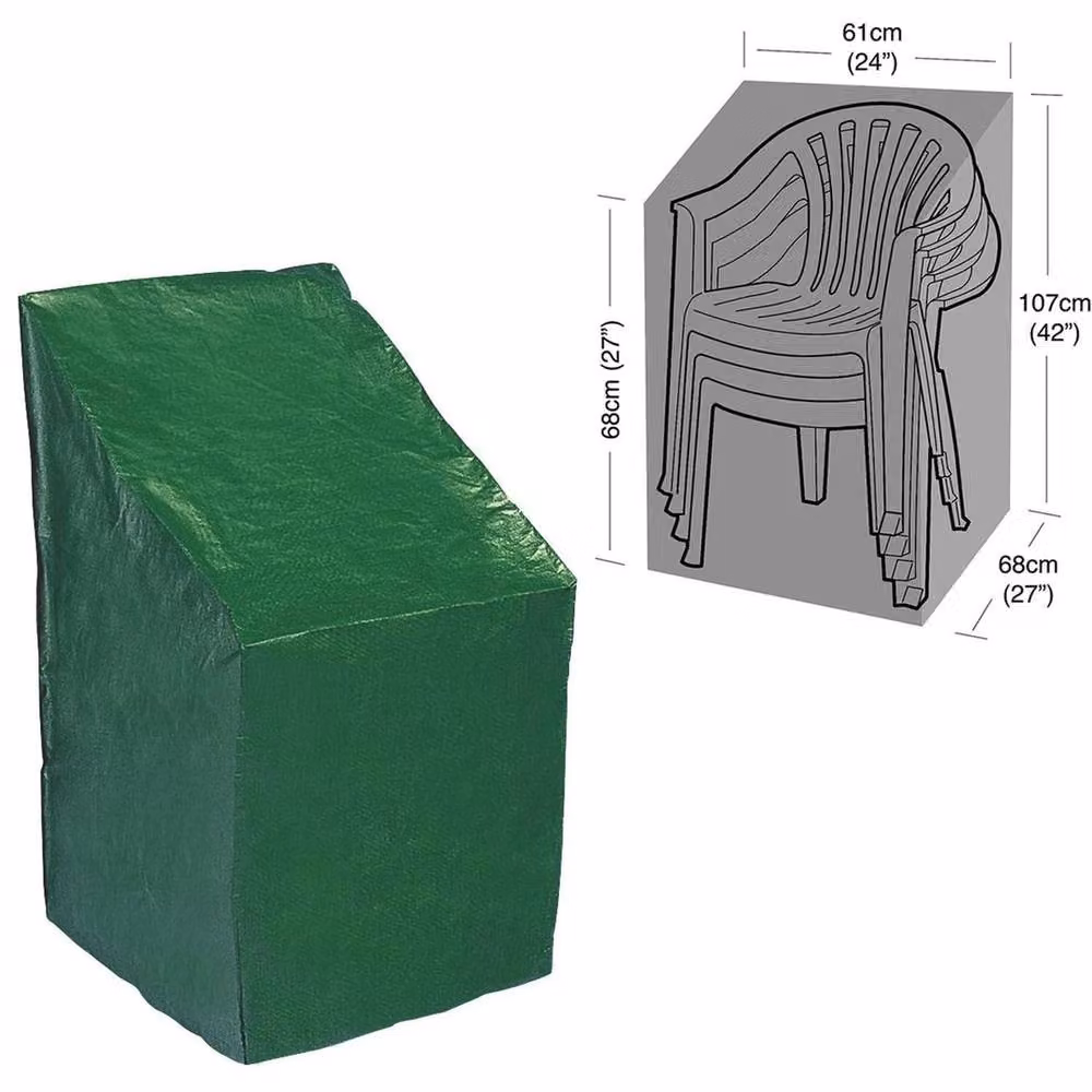 VOGREX Waterproof Green Stackable Dining Chair Cover – 2