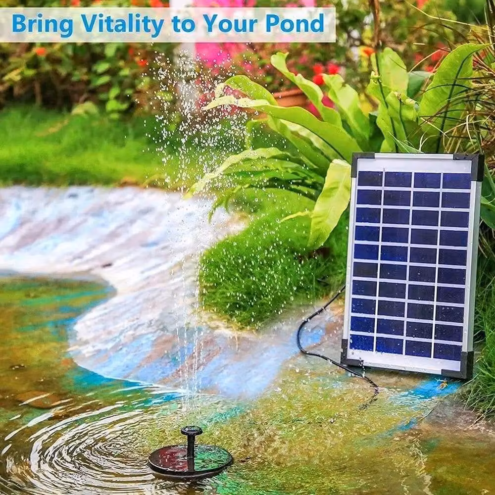 KORVIXA Solar Powered Fountain Water Pump in Black – 3
