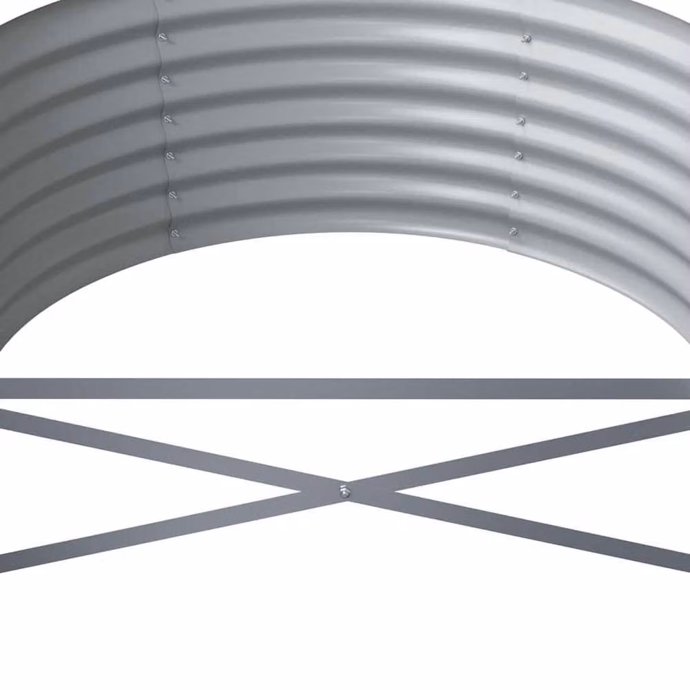 Berkfield Home Garden Raised Bed in Anthracite Powder-coated Steel, W/D/H: 368 x 80 x 36 cm – 5