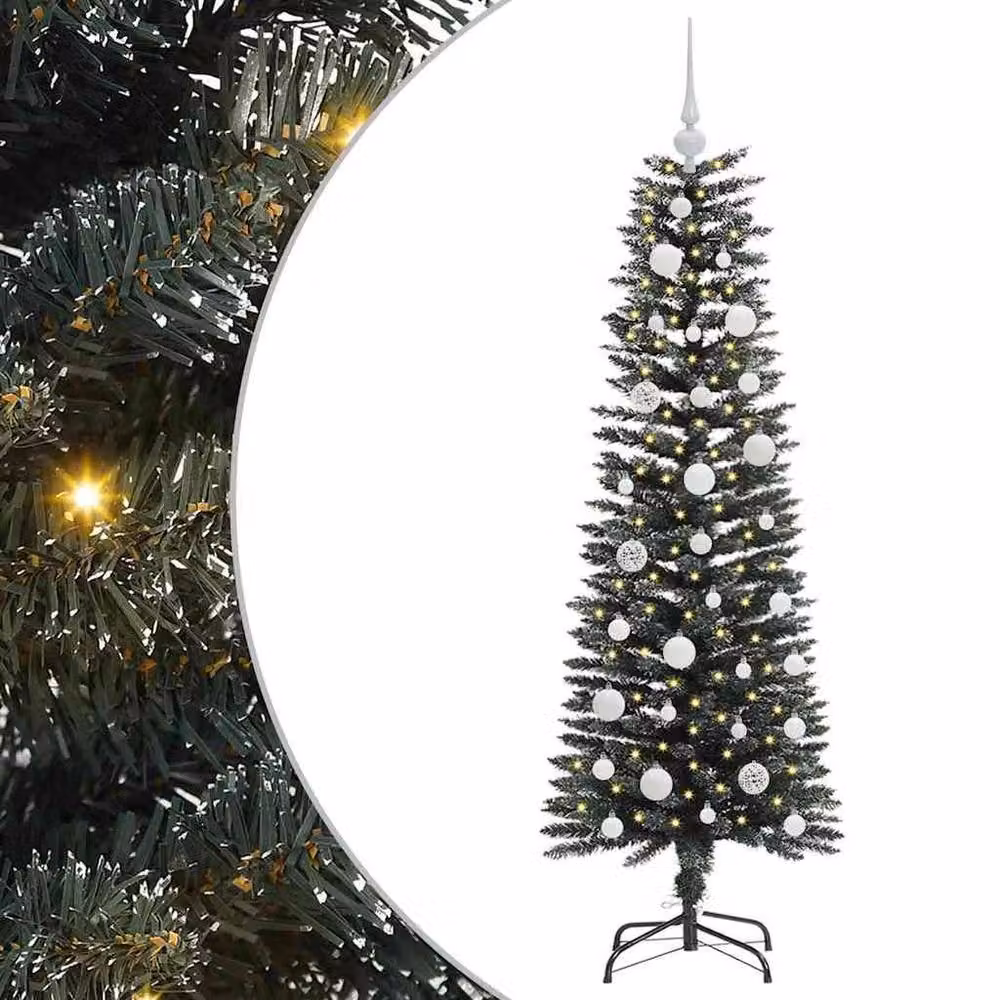 Berkfield Home Green Artificial Christmas Tree with Stand W/D/H: 40.5 x 40.5 x 120 cm – 2