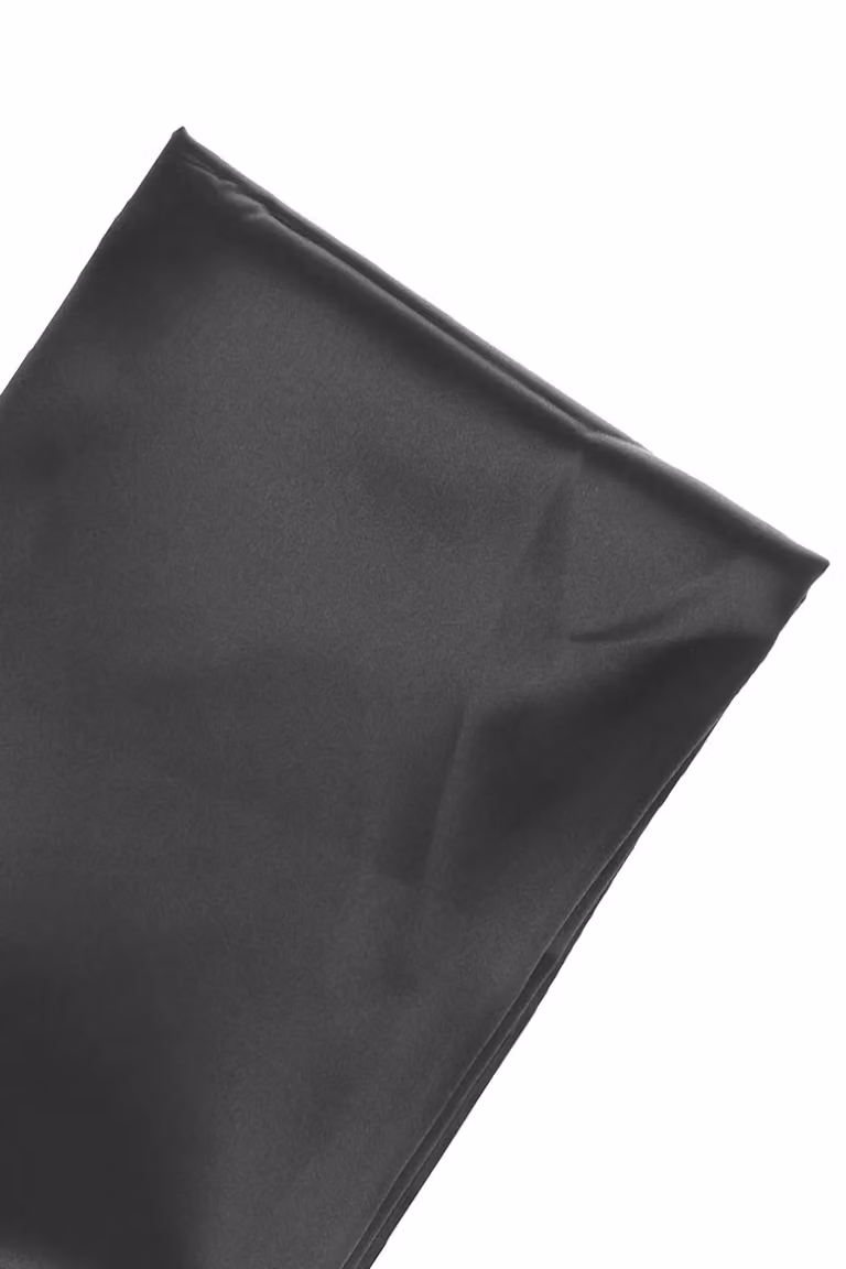 Neel Blue Black Ice Silk Satin Fabric for Event Decor and Backdrop, 10 Metres