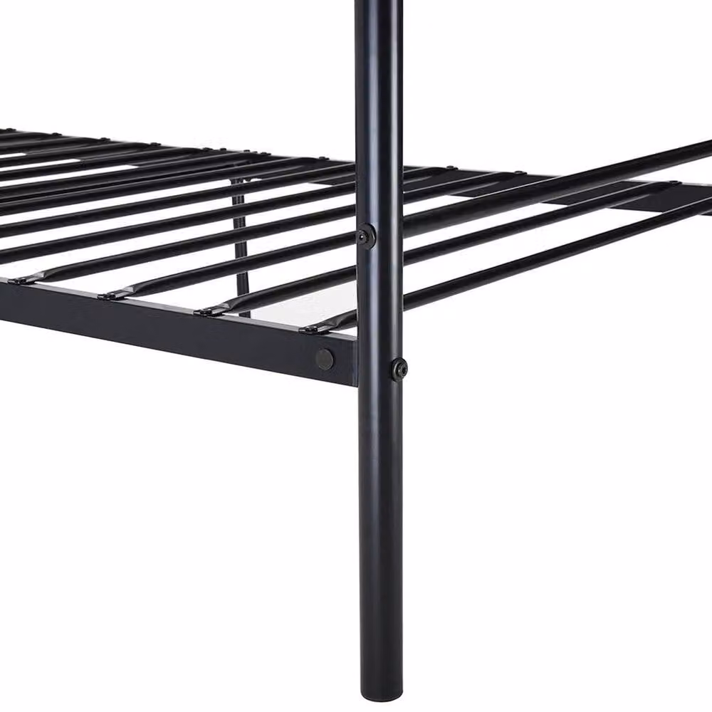 KORVIXA Single 3FT Metal Bed Frame in Black, W/D/H: 90 x 190 cm – 2