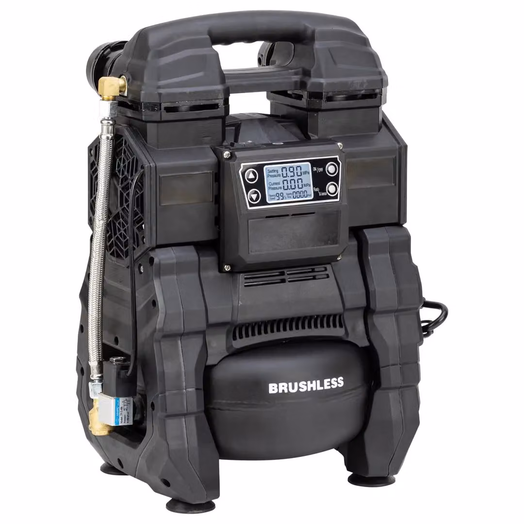 SIP QT Battery and Mains Oilless Compressor in Black, W: 34 cm, D: 25 cm, H: 45 cm – 2