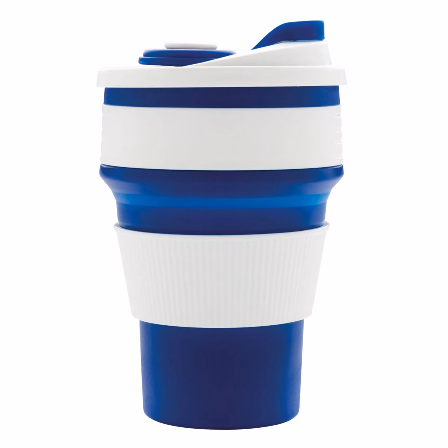 XD Design Foldable Silicone Mug with Lid in Blue, 350 ml – 2