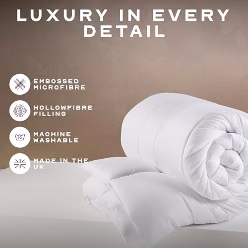 Snuggledown Hotel Collection King Size 10.5 Tog Duvet in White, W/D/H: 225 x 220 cm – 2
