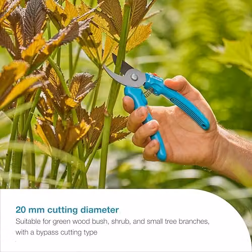 Gardena EasyCut Bypass Garden Secateurs in Turquoise with Steel Blades and 20 mm Cutting Diameter – 2