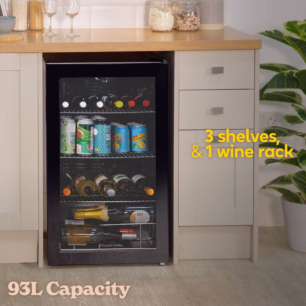 Russell Hobbs RH48BC101B Free Standing Drinks Cooler, 93L, Black – 2