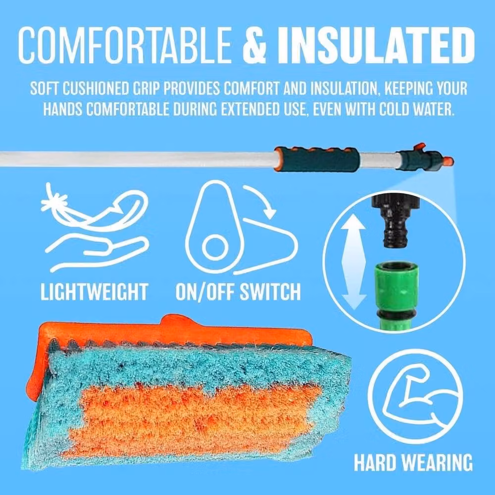 Havendro Multicolour Telescopic Water Fed Car Wash Brush with Microfibre Head – 3