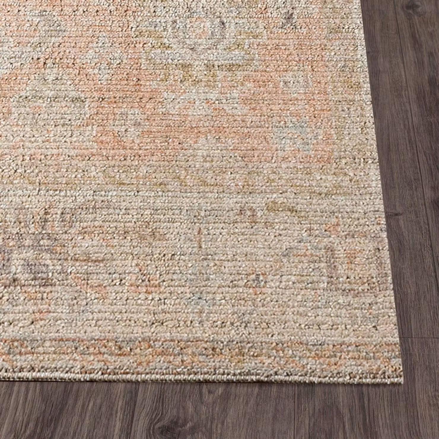Livabliss Marlene Boho Traditional Living and Dining Rug in Pink and Brown, W: 160 cm, D: 210 cm – 2