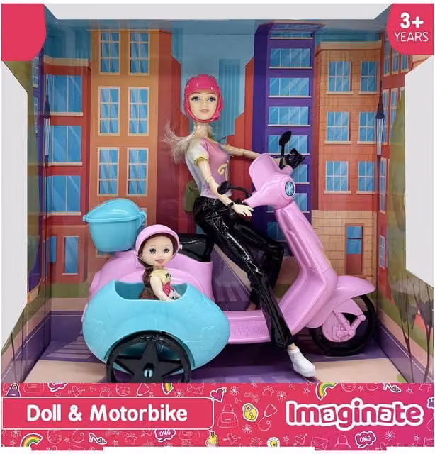 Imaginate Doll and Motorbike Playset in Pink