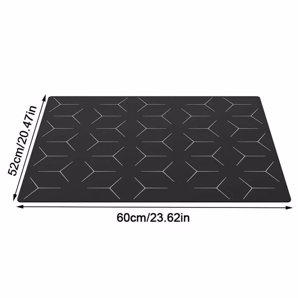 SPETLEK Large Induction Hob Protector Mat in Black, 0.6m2 – 2