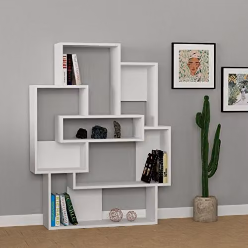 Homemania Decortie Barce Bookcase in White – 2