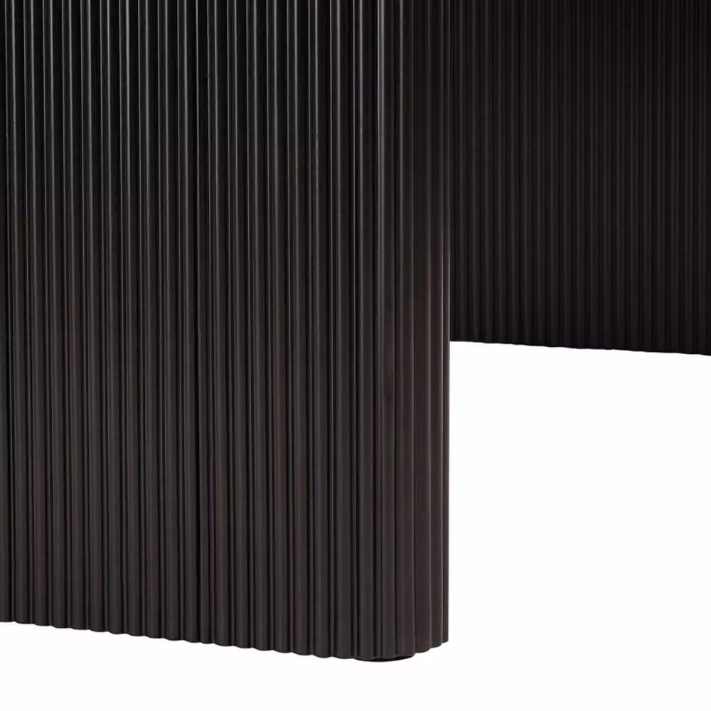 Home Detail Talia Black Oval Japandi Dining Table – 6