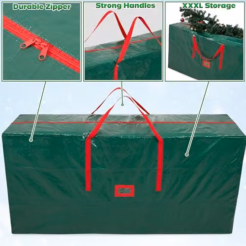 Deco Express Christmas Tree Storage Bag in Green, W/D/H: 160 x 38 x 76 cm – 3