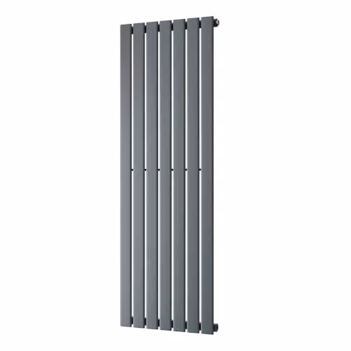 UK Radiators Typhoon Anthracite Vertical Designer Steel Radiator W: 47.6 cm, H: 140 cm – 2
