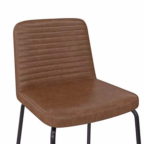 DHP Furniture Corey Counter Stool in Camel Faux Leather, W: 51 cm, D: 46 cm, H: 88 cm – 2