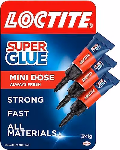 Loctite Universal Super Glue, Transparent All Purpose Adhesive, 3 x 1g – 1