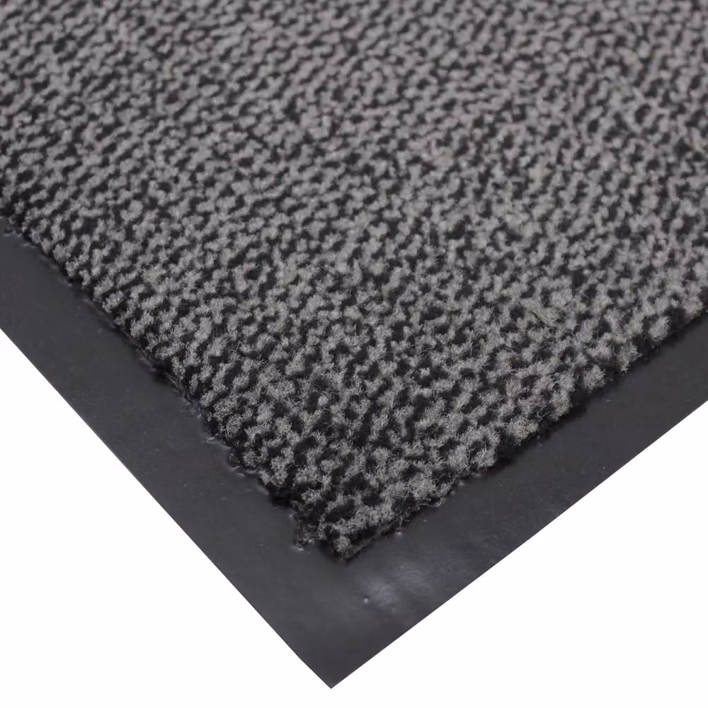 JVL Commodore Non-Slip Barrier Mat in Grey and Black, W: 120 cm x D: 150 cm – 2