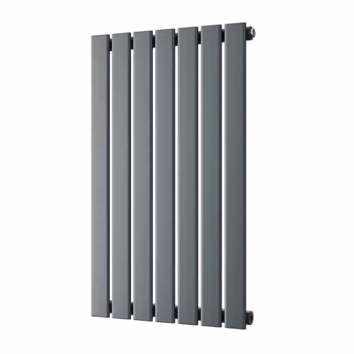 Typhoon Anthracite Flat Tube Horizontal Designer Radiator, W: 476 mm, H: 800 mm – 2