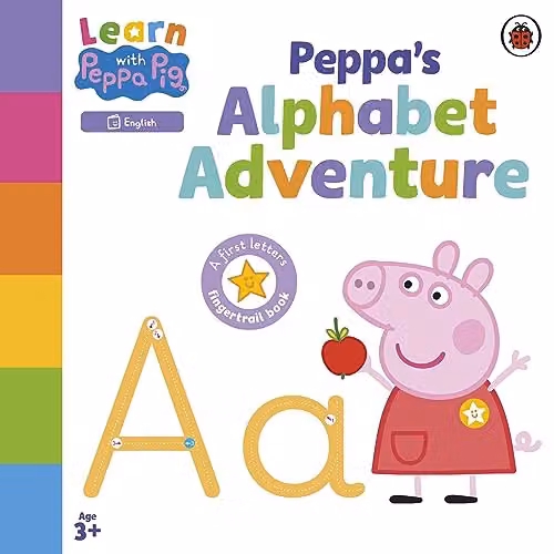 Ladybird Learn with Peppa: Peppa's Alphabet Adventure Multicolour Cardboard Book