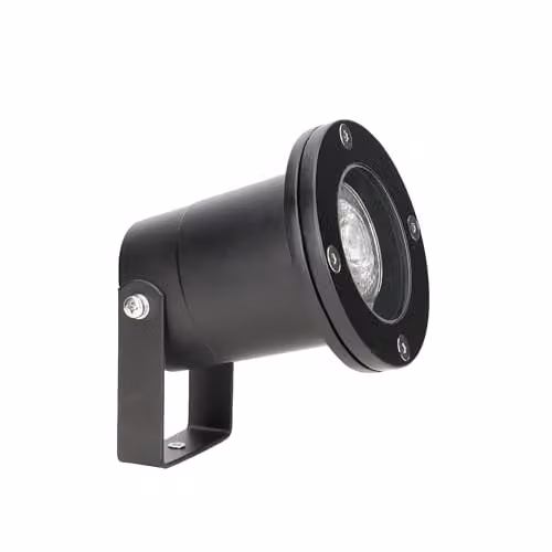 Netlighting FORLIGHT Black Adjustable Outdoor Post Spotlight IP65