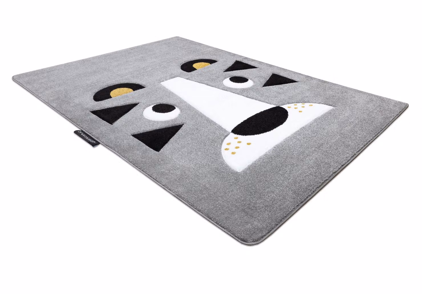 RugsX Petit Grey Rectangular Polypropylene Rug for Children's Rooms, W: 80 cm, L: 150 cm – 2