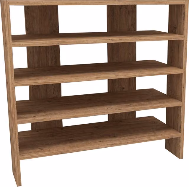 Destina Home Lindita Brown Wood Shoe Rack