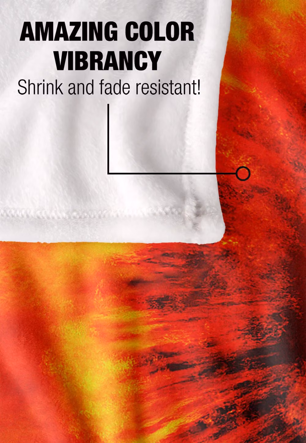 Lord of the Rings Eye of Sauron Super Soft Silky Touch Throw Blanket, White, W: 152 cm, D: 127 cm – 4