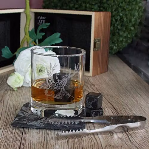 The Just Slate Company Multicolour Tumbler Glass – 6