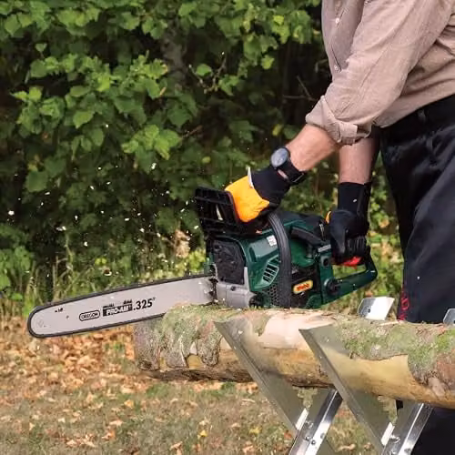 Webb WEPCS16 Petrol Chainsaw with 40cm Oregon Bar and Chain, 45cc 2-Stroke Easy Start Engine, Green – 5