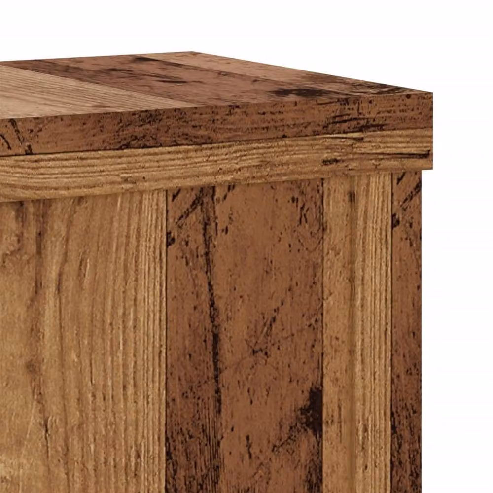 Berkfield Home Set of 2 Square Wood Tabletop Plant Stands in Brown, W/D/H: 15 x 15 x 20 cm – 6