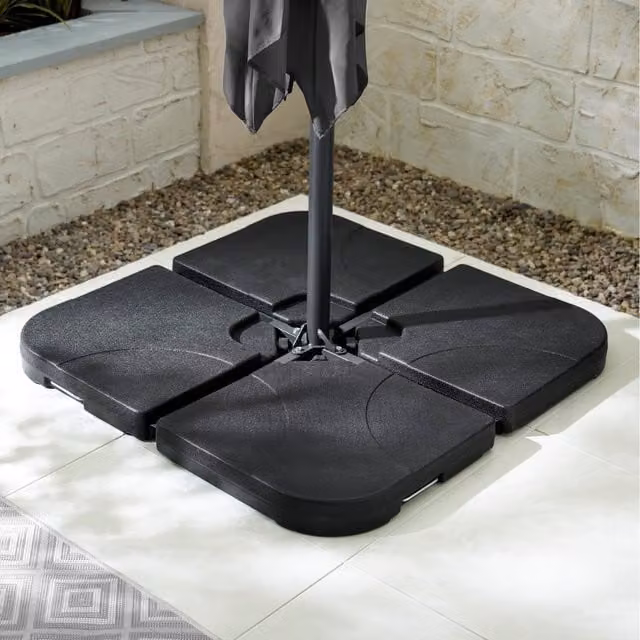 FurnitureboxUK Grey Cantilever Square Parasol Base