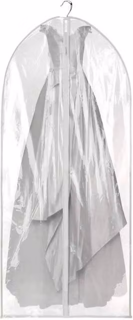 PAWNORA Transparent 72 inch Long Dress Bag and Suit Cover