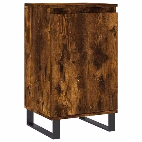 vidaXL Set of 2 Modern Sideboards in Smoked Oak Brown, W/D/H: 40 x 35 x 70 cm – 5