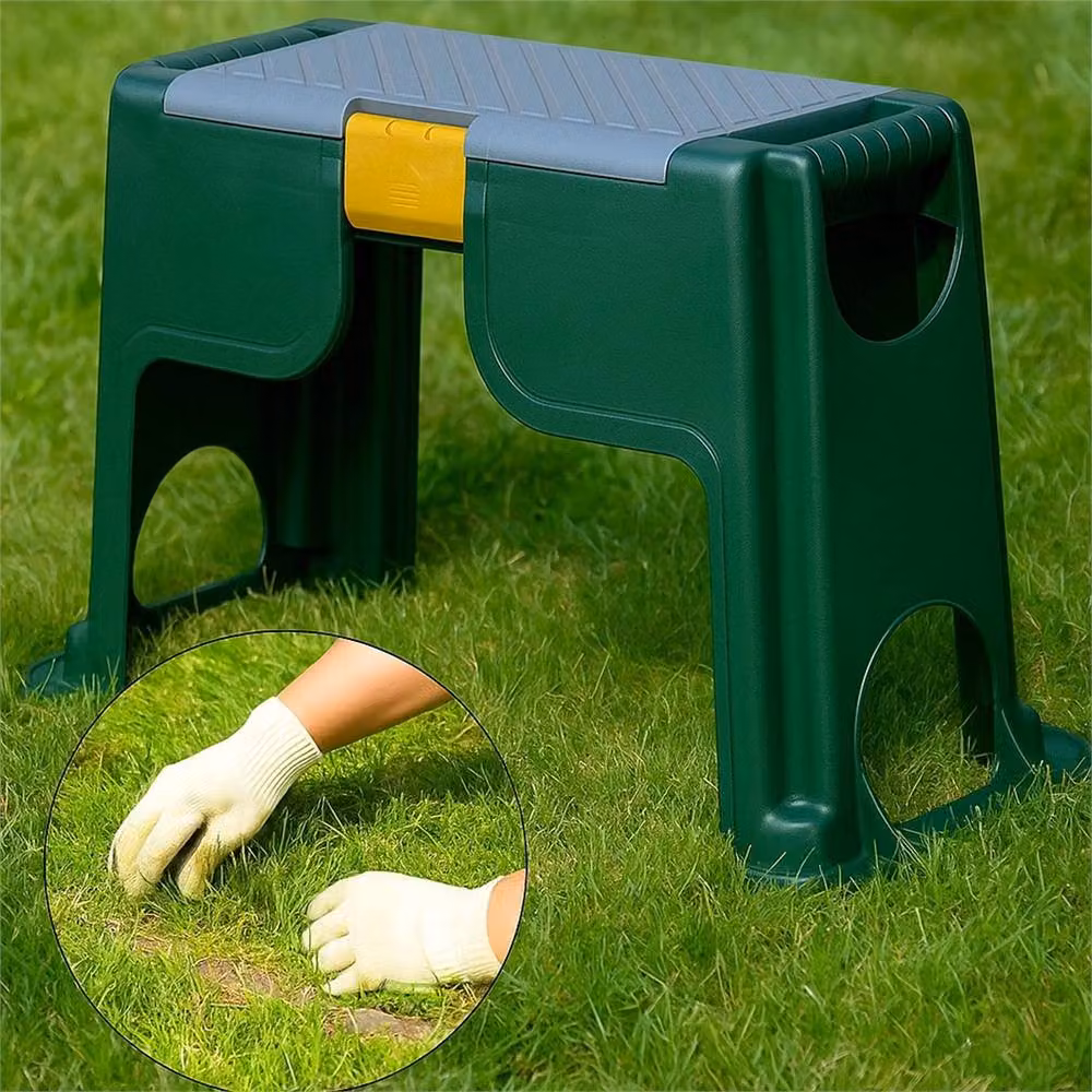 Nordara Gardener's Kneeling Pad and Seat with Tool Storage in Green – 3