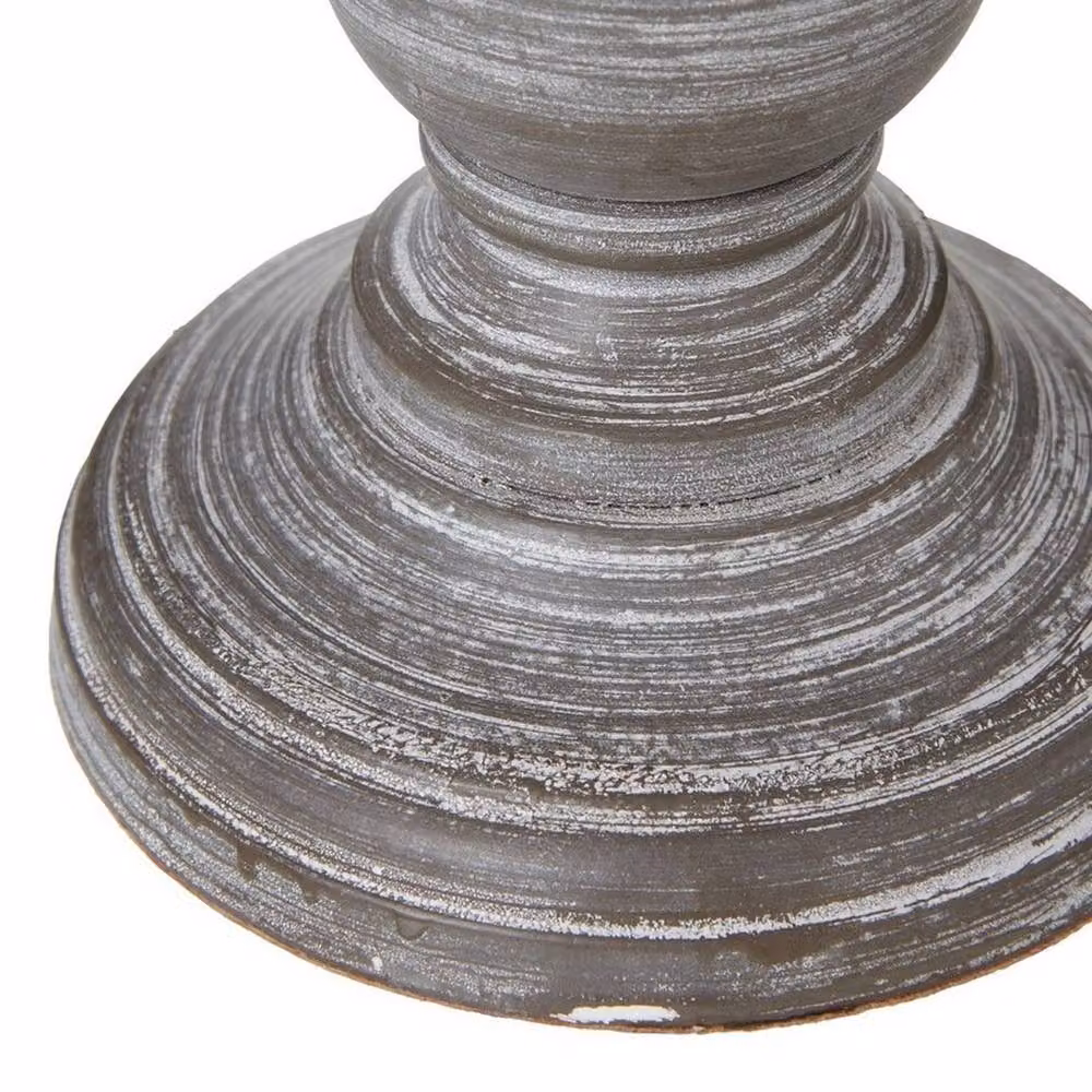 Lemon Pavilion Belluno Urn Table Lamp with Linen Shade in Grey, W: 11 cm, D: 11 cm, H: 24 cm – 2