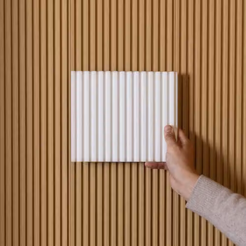 Orac Decor WX205F Modern 3D Wall Panel, White Purotouch, W/D/H: 25 x 1.3 x 200 cm – 2