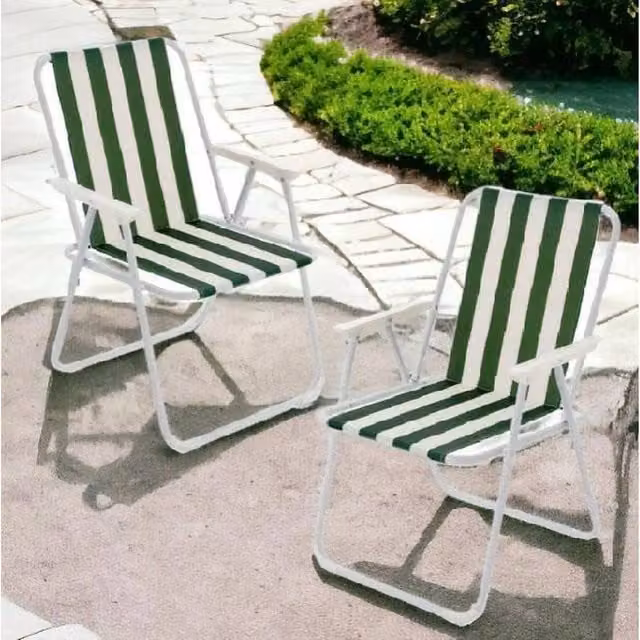 EONLION Green Folding Camping Deck Chair for Garden and Lawn – 1