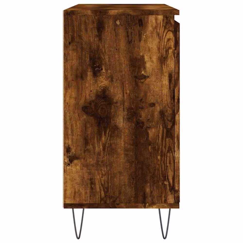 Berkfield Home Smoked Oak Sideboard in Brown, W/D/H: 104 x 35 x 70 cm – 4