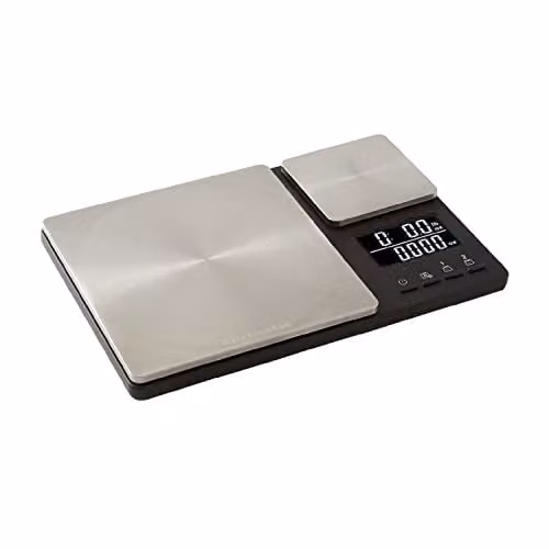 KitchenAid Dual Platform Digital Kitchen Scales in Black with Stainless Steel Finish – 1