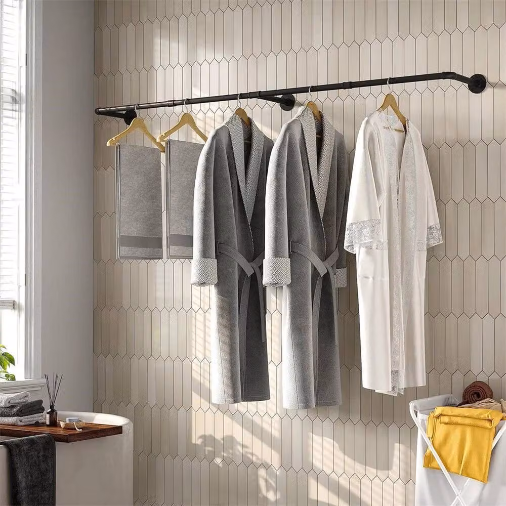 Kelvenix Super Long Industrial Garment Rail in Matt Black – 4