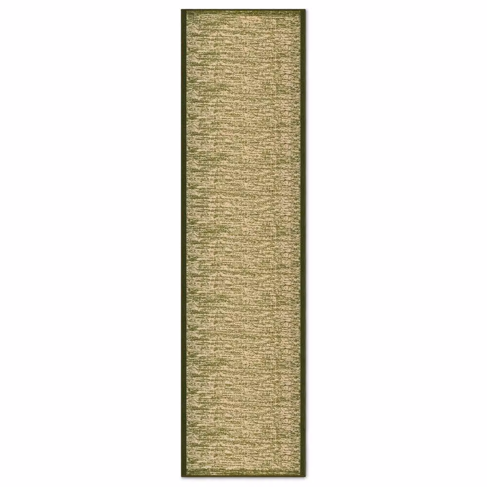 Bravich LTD Mottled Blend Green Hallway Runner Rug, Non-Slip Low Pile Polypropylene Carpet, W: 66 cm, L: 550 cm – 3