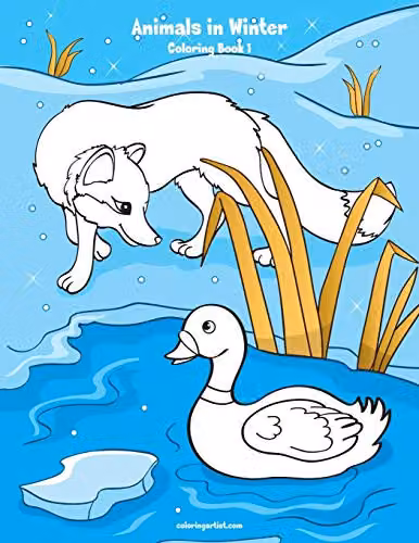 Animals in Winter Colouring Book 1 by Independently Published, Multicolour