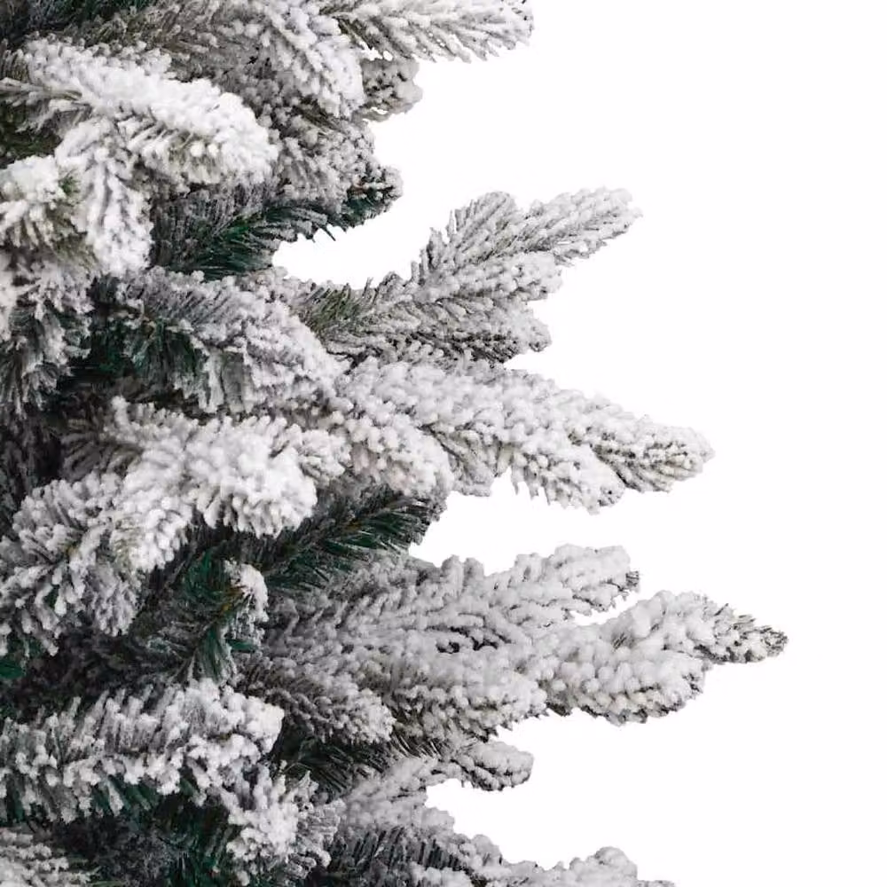 Berkfield Home Elegant White Artificial Hinged Christmas Tree, Height: 150 cm – 4